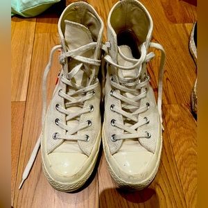Converse CDG PLAY sneakers. Gently used.